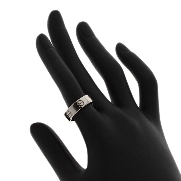 CARTIER 18k White Gold Love Ring #51 - Picture 6 of 7